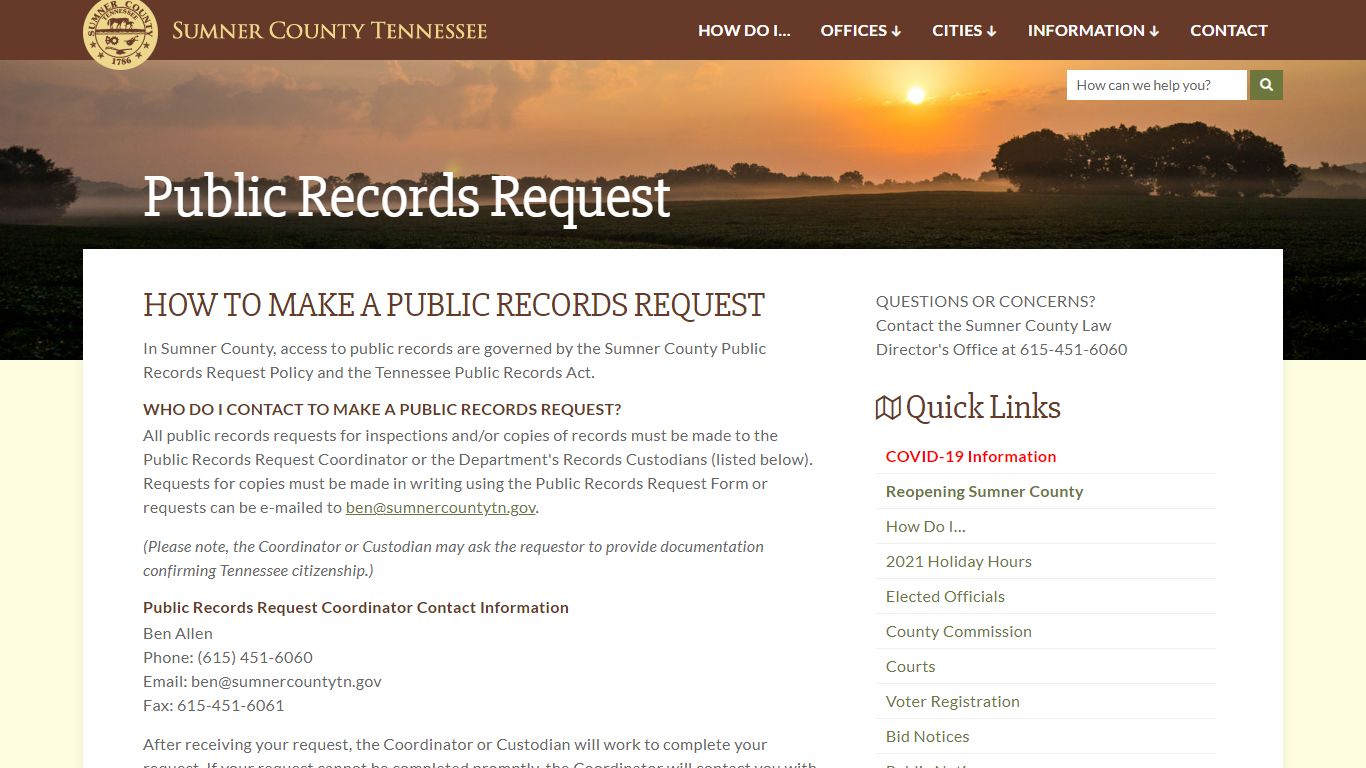 Law Director | Sumner County TN